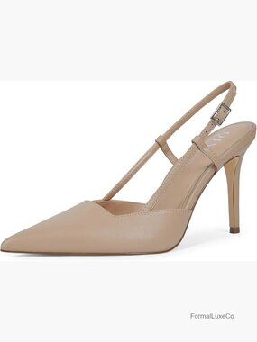 Slingback Stiletto Heels Pointed Toe Women's Pumps Wedding Party Dress Shoes